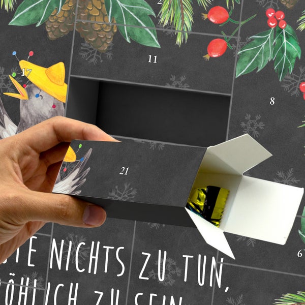 Mr. & Mrs. Panda Befüllbarer Adventskalender Rabe Sombrero - Schwarz