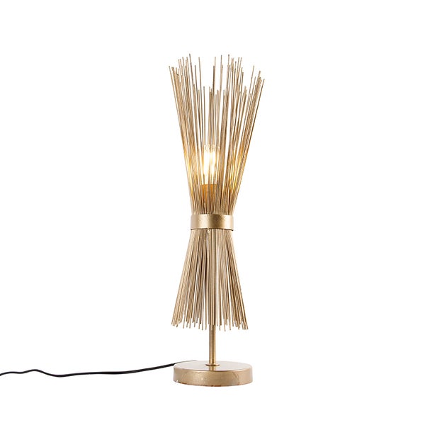 Tischleuchte aus Metall mit dekorativem Design