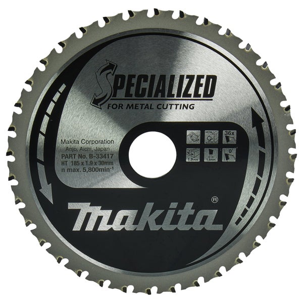Makita Sägeblatt zum Schneiden von Metall, 185 x 1,9 x 30 Millimeter