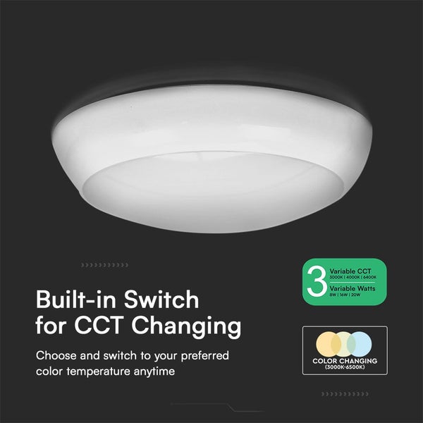 LED-Kuppelleuchten - Bulkhead Sensor+Notfall - 130lm/w - Samsung - IP65 - 20 Watt - 2600 Lumen - 3IN1