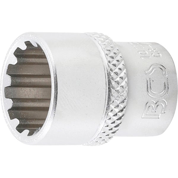 BGS Steckschlüssel-Einsatz Gear Lock Antrieb Innenvierkant 6,3 mm (1/4) SW 13 mm - 10113