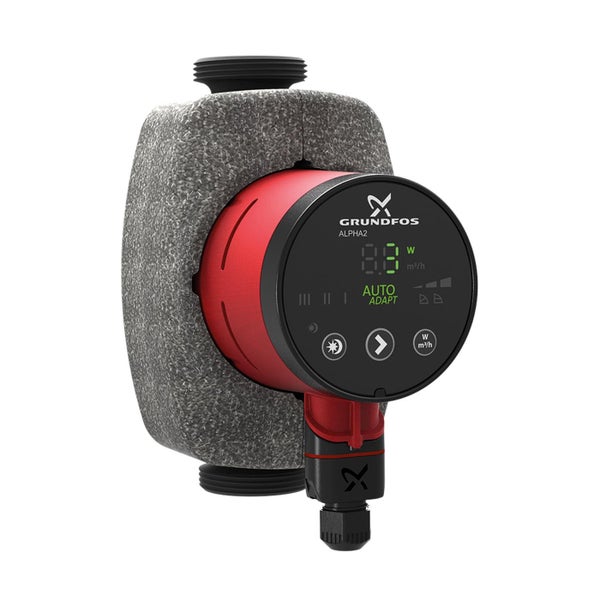 Grundfos Alpha2 Hocheffizienzpumpe mit Isolierung