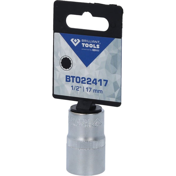 BRILLIANT TOOLS 1/2 Zwölfkant-Stecknuss 17 mm - BT022417