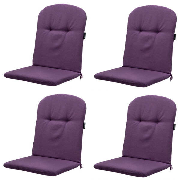 Stuhlauflage Stapelstuhl Panama lila - Ca. 96x45 cm - 4er-Set