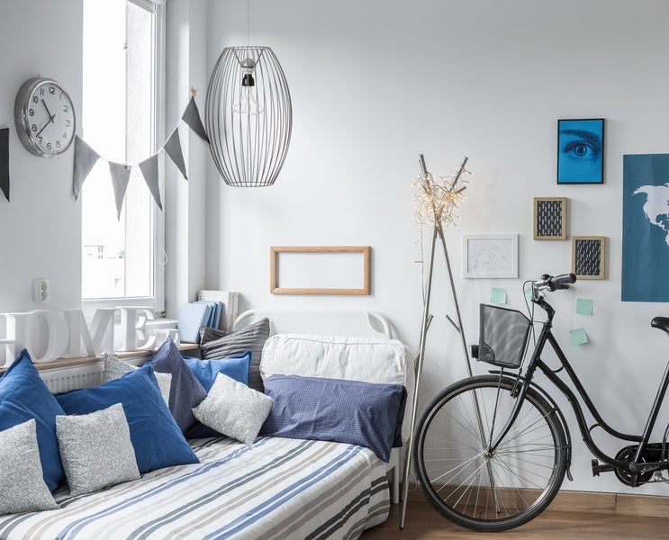Loft Stil Gitterlampe Modern Silber 55 cm | Wohnzimmer Esszimmer Leuchte
