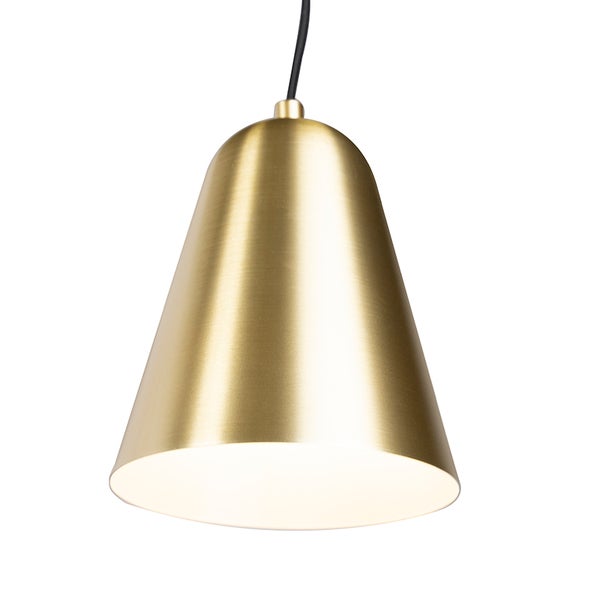 Hängelampe aus Metall im Kegeldesign