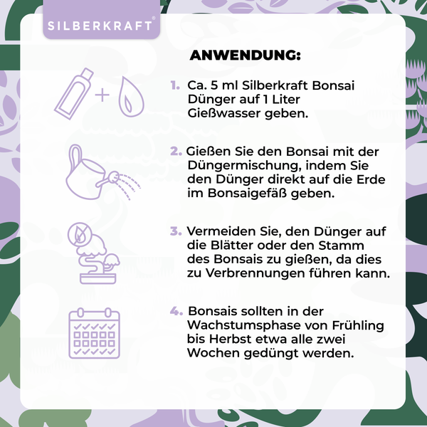 SILBERKRAFT Bonsai Bio-Dünger – 1 Liter