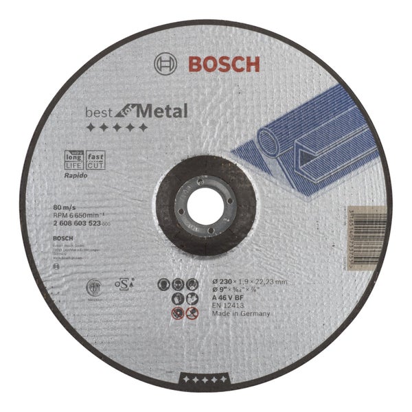 Bosch Trennscheibe für Metall, 230 x 1,9 x 22,23 Millimeter