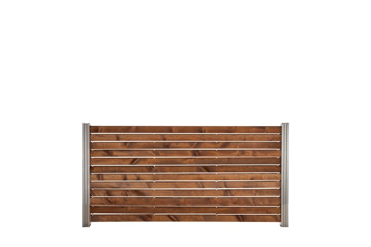 GartenLand Rhombus Holz Zaun Craftwood ca. 180 x 87 cm Skandinavische Kiefer Braun FSC® Ohne Pfosten Ohne Abschlussleiste