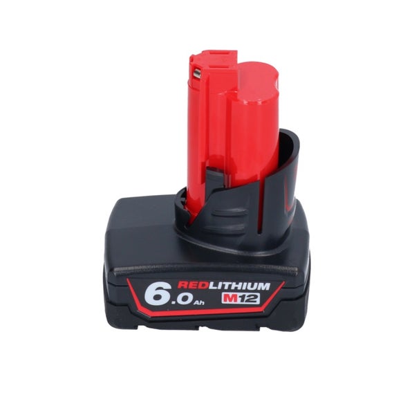 Milwaukee M12 Redlithium Akku mit 6,0 Ah Kapazität für Akku-Werkzeuge.