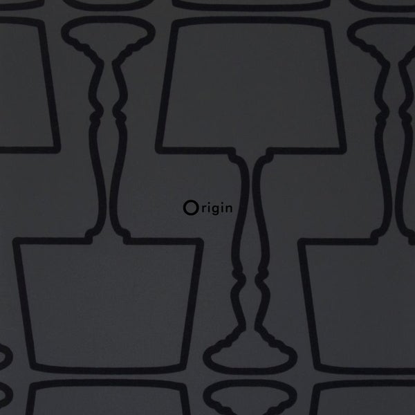 Origin Wallcoverings Tapete Lampen Schwarz - 52 cm x 10.05 m - 307149