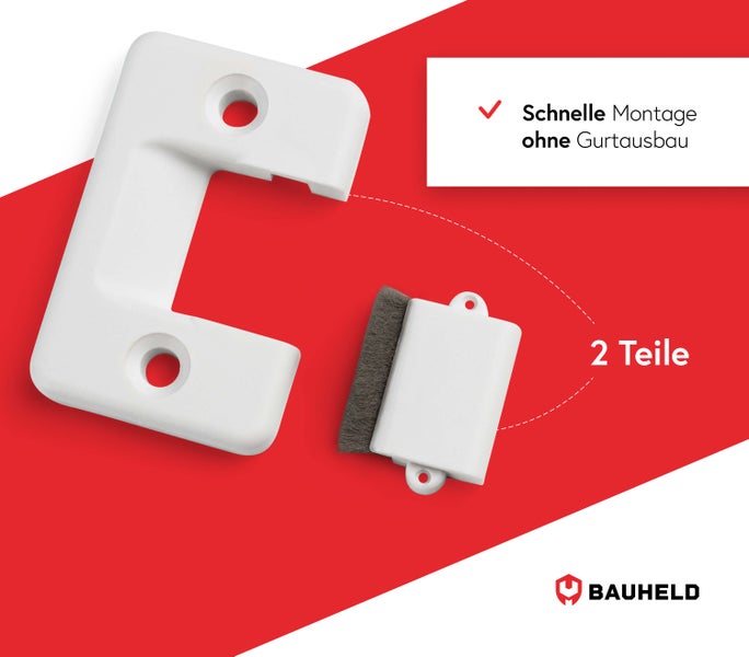 Rollladengurtführung und Bürstendichtung als Set