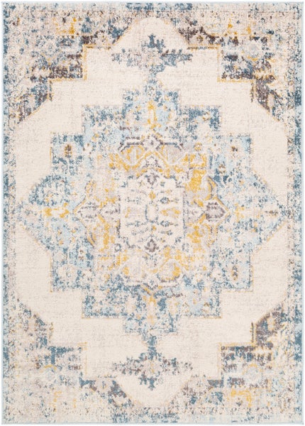 Vintage Orientalischer Teppich - Grau/Gelb - 200x275cm - LYA