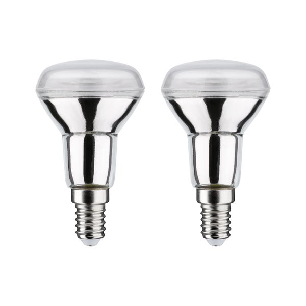 Standard 230V LED Reflektor R50 E14 2er-Set 2x420lm 2x5W 2700K Silber