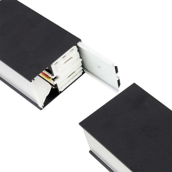 LUXULA LED Büroleuchte 120cm Tresenleuchte Schwarz Up&Down Light Hängeleuchte UGR<19 CCT Pendelleuchte erweiterbar Warm-Kaltweiß