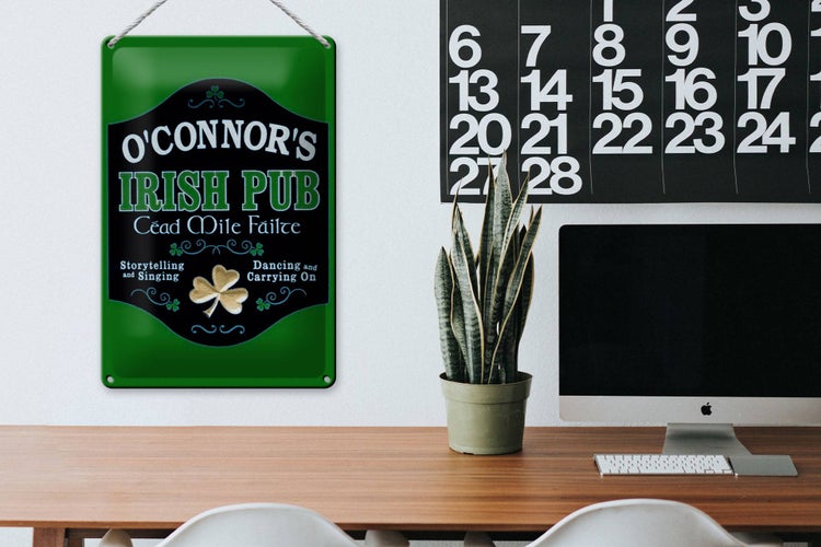 Blechschild Spruch 20x30cm O´Connor`s Irish Pub dancing