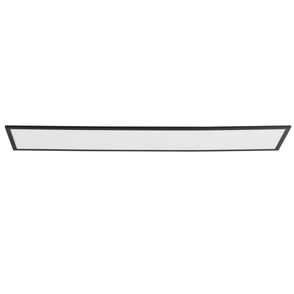 Rechteckiges LED-Panel mit schwarzem Rahmen.