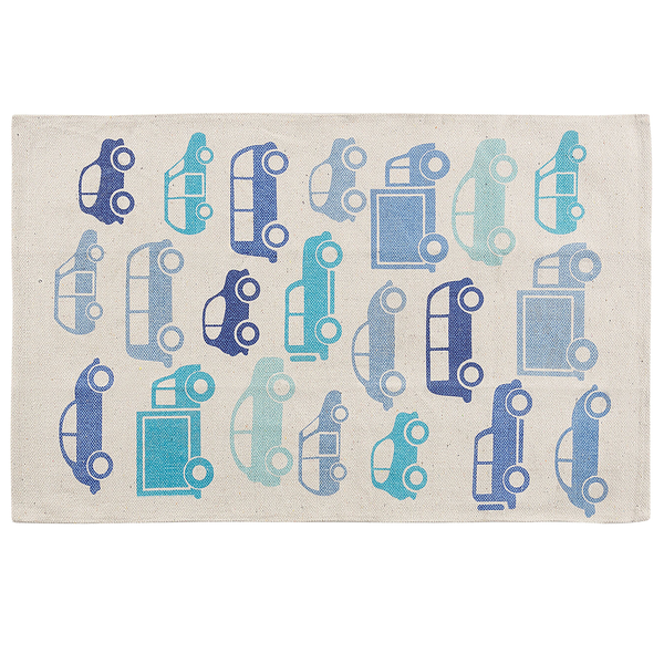 Kinderteppich MADURAJ Blau 60 x 90 cm Baumwolle