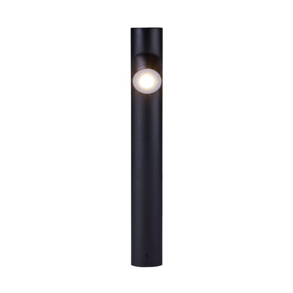 Lindby Außenleuchte Lolani (spritzwassergeschützt (Modern) in Schwarz aus Aluminium (1 flammig, GU10) - Wegeleuchte Pollerleuchte Wegelampe Sockelleuchte