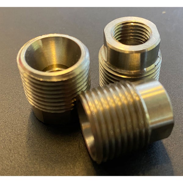 SIEVERT Übergangsnippel M10x1LH auf 3/8LH - Titanium - 152708