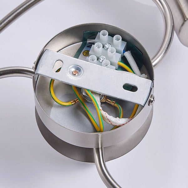 Lindby Deckenlampe Ciala (Modern) in Alu aus Glas (4 flammig, E14) - Deckenleuchte Lampe Wohnzimmerleuchte