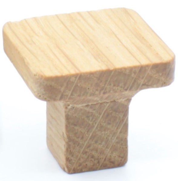 Quadratischer Möbelknopf aus Holz