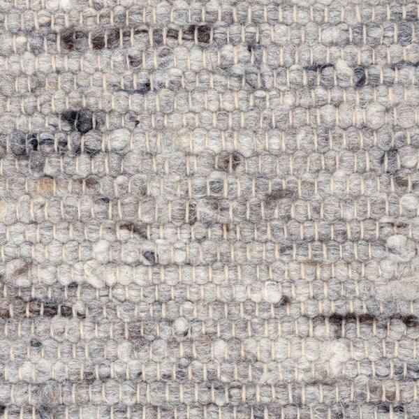 Handgewebter Wollteppich Anden Grau 60x90 cm