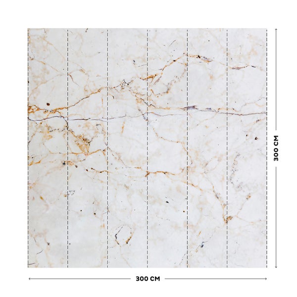 Milano Marmor - Fototapete - 300x300 cm