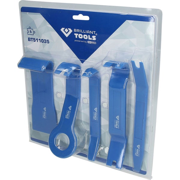 Brilliant Tools Demontagewerkzeug Set mit fünf Teilen in Verpackung