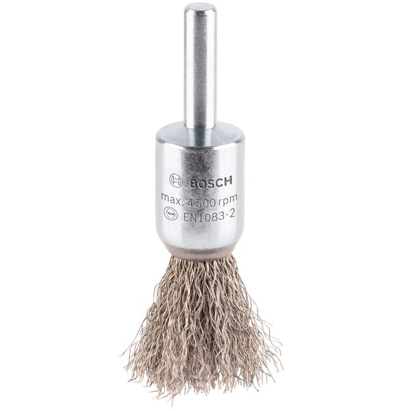 Bosch PRO Stainless Steel clean Pinselbürste 15 x 0,20 mm gerader Schaft - 2608622126
