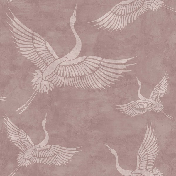 Tapete mit Kranichmuster