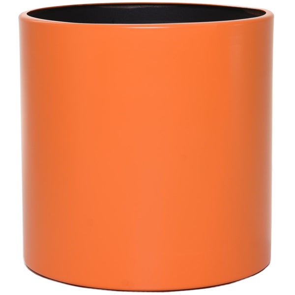 Zylindrischer Blumentopf in Orange