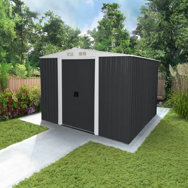 Home Deluxe - Geräteschuppen BOHIO - Größe: XL - Maße 258 x 206 x 177 cm, Raumfläche 5,2 m², inkl. Fundament I Gerätehaus Gartenschuppen Gartenschrank