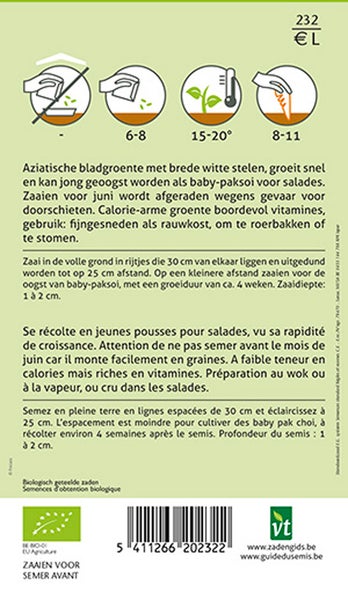 Informationen zu Aussaat und Ernte von Saatgut