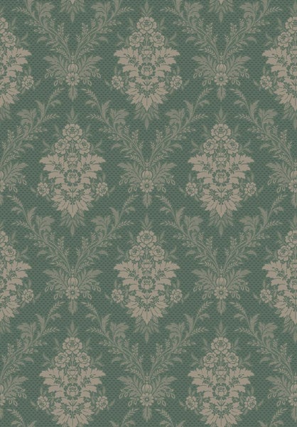 Borastapeter Tapete Blumen Grün - 53 cm x 10.05 m - 660070