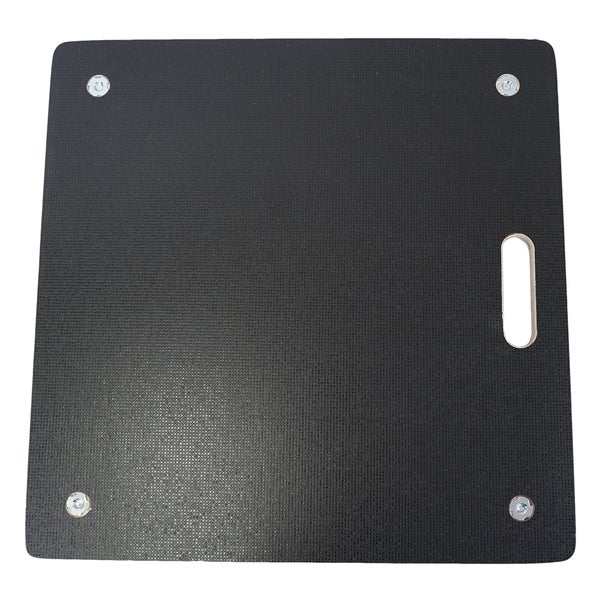 Werkstattrollbrett mit Griffmulde und vier Rollenaufnahmen