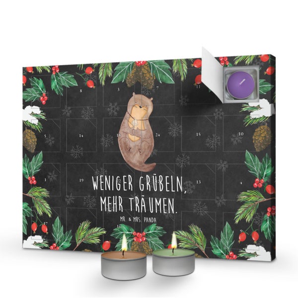 Mr. & Mrs. Panda Duftkerzen Adventskalender Otter Muschel - Schwarz