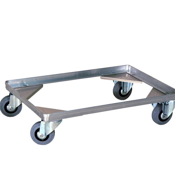 Möbelroller aus Metall mit vier Rollen