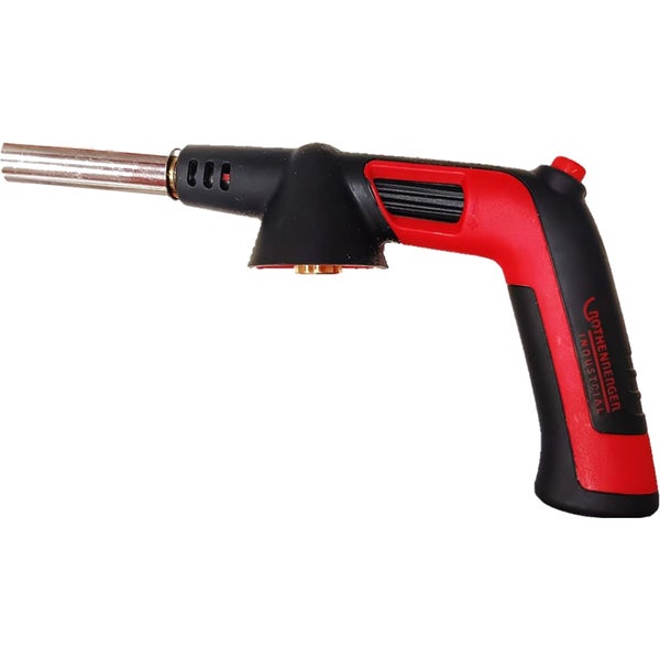 Rothenberger Industrial Gasbrenner mit ergonomischem Handgriff für Kartuschenanschluss.