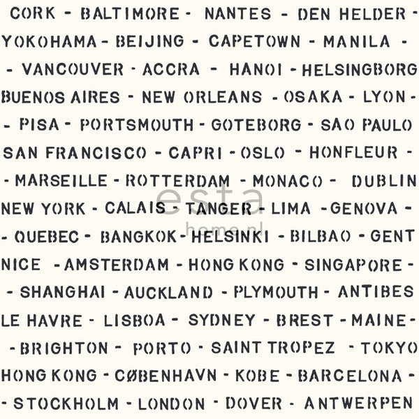 Grafik mit Städtenamen