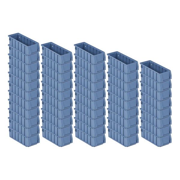 Lagerkiste aus Kunststoff mit Beschriftungsfeld