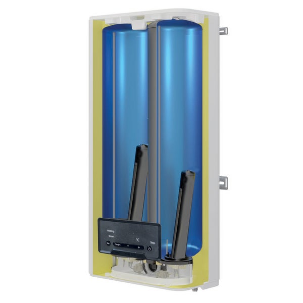 Flacher wandmontierter elektrischer Warmwasserbereiter mehrere Positionen CESL C De Dietrich 80 L