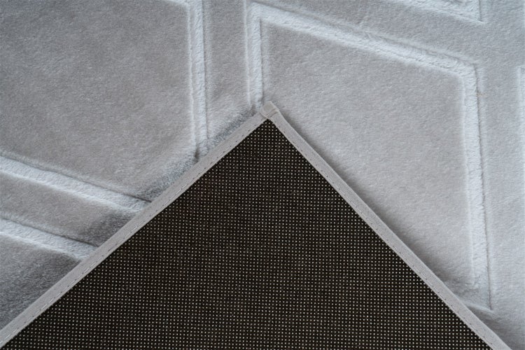 Kurzflor Teppich Blissique Grau / Blau Modern, Klassisch 160 x 230 cm
