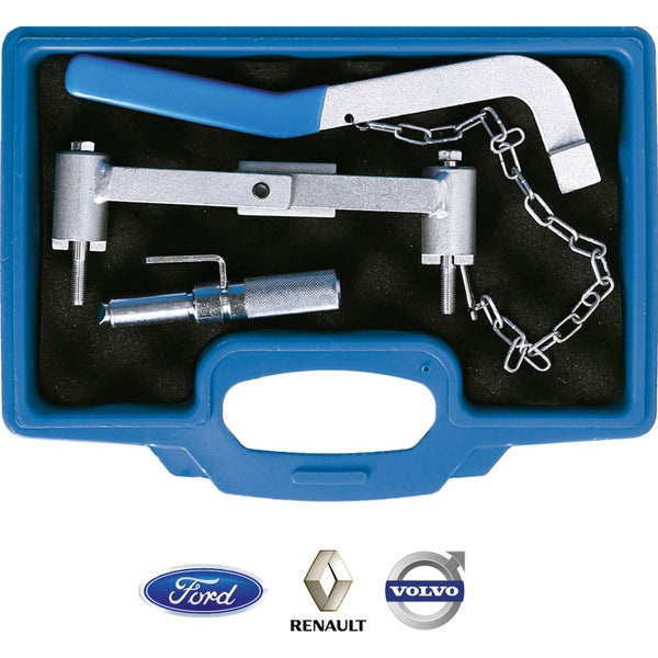 Steuerketten-Werkzeugsatz im blauen Koffer