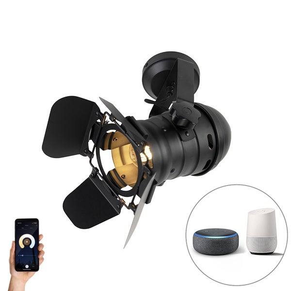 Smarter Studiospot schwarz dreh- und neigbar inkl. Wifi A60 - Movie