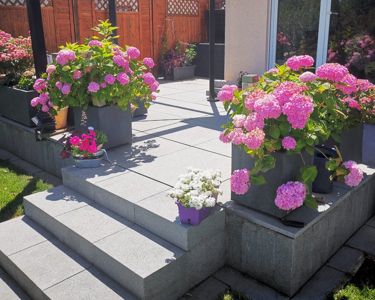 Ondis24 Pflanzkübel Vulkan 50 Pierre grau, Blumentopf, Pflanzgefäß