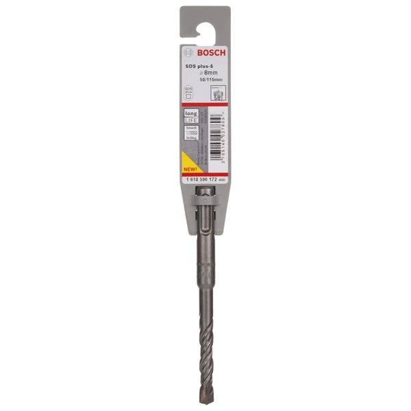 Bosch 1x SDS Hammerbohrer S4L D= 8 AL= 50 - 1618596172