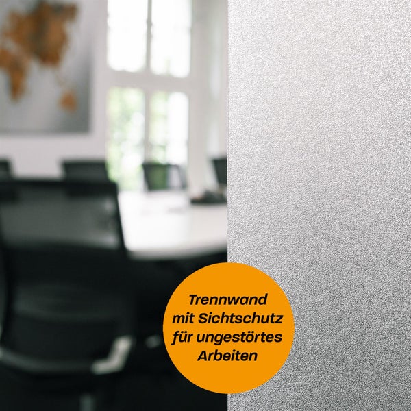 Hinrichs UV Fensterfolie Selbsthaftend - 90 x 200 cm Folie Fenster Sichtschutz Matt