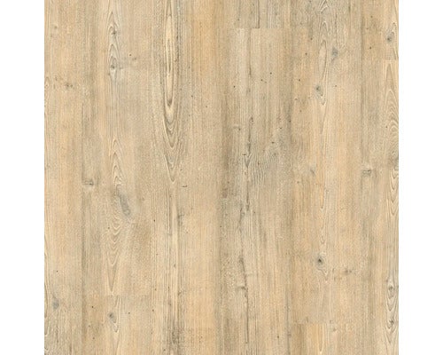 Laminatboden in Holzoptik mit Maserung und Astlöchern.