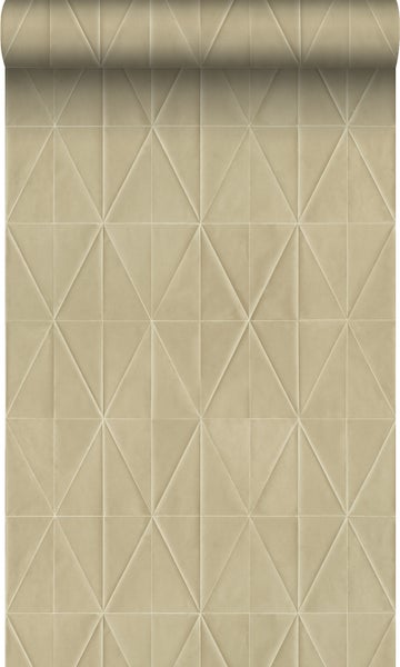 Origin Wallcoverings Öko-Strukturtapete Origami-Muster Beige - 0,53 x 10,05 m - 347857